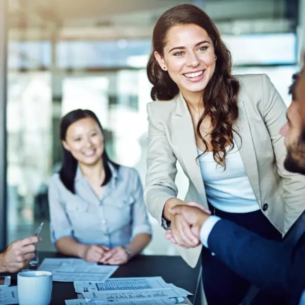 People having meeting